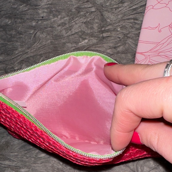 Pink Floral and hot pink Ipsy makeup bags - Picture 3 of 3